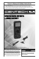 CEN-TECH 37772 Multimeter Owner's manual and safety instructions PDF