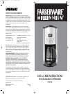 Farberware Coffee Maker Manuals and User Guides PDF Preview and Download