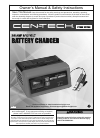cen tech battery charger not charging