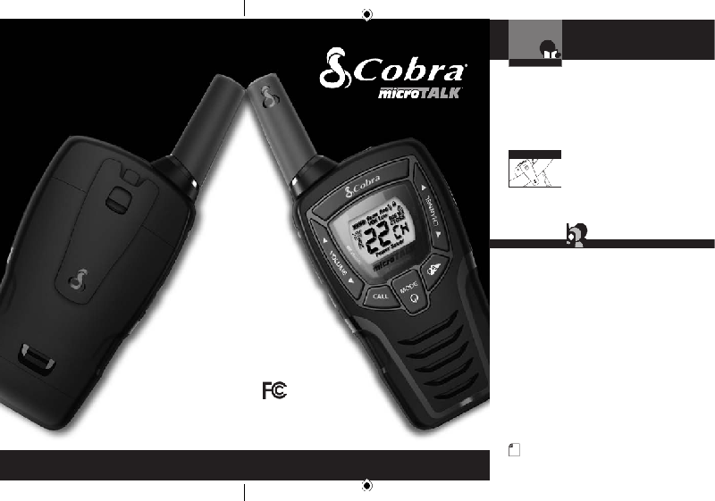 Cobra CXT345C Two-Way Radio Owner's manual PDF View/Download