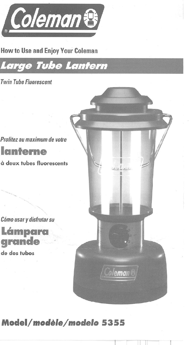 Coleman 5355 Lantern Manual PDF View/Download