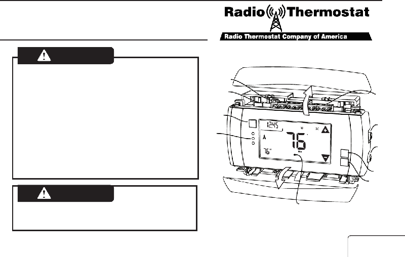 Radio Thermostat CT50 Thermostat Install manual PDF View/Download