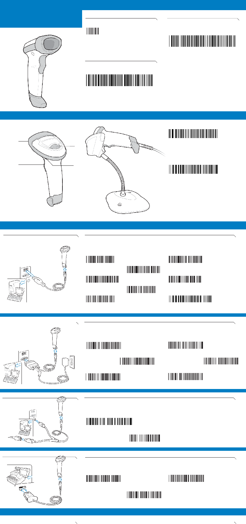 Motorola LI2208 Barcode Reader Quick start manual PDF View/Download