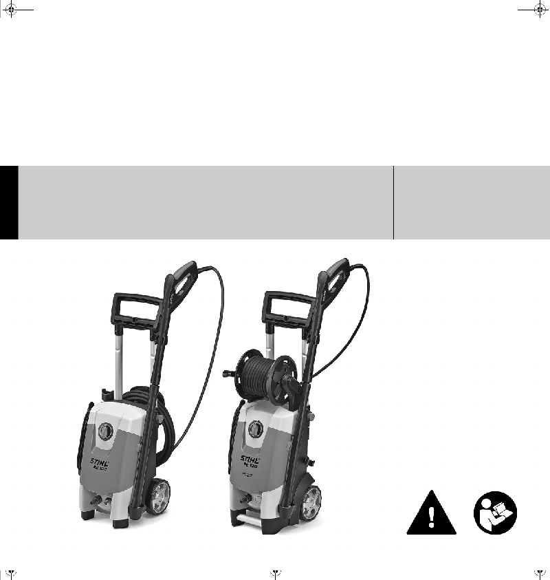 Stihl RE 108 Pressure Washer Instruction manual PDF View/Download