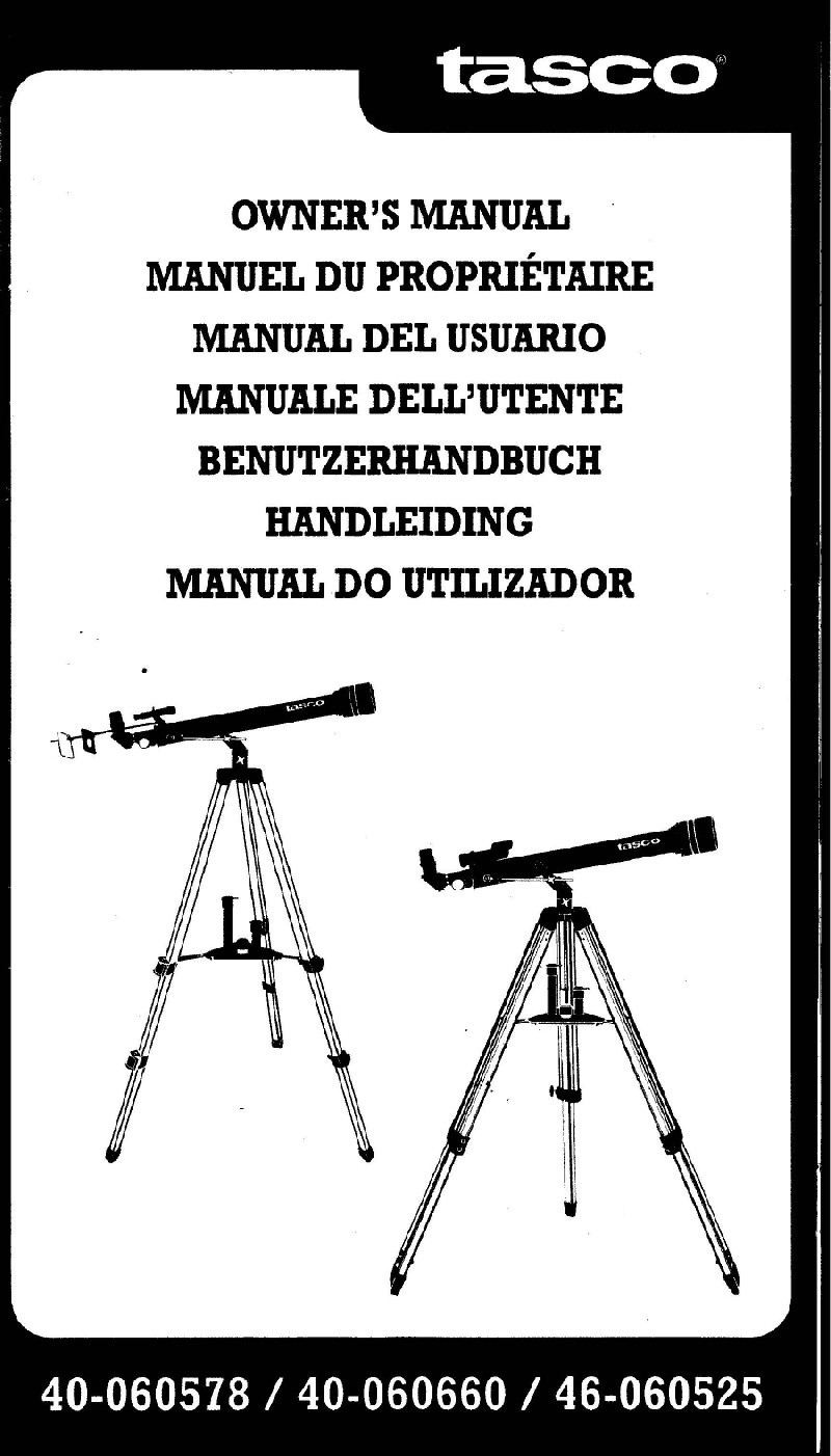 Tasco 40060525 Telescope Owner's manual PDF View/Download