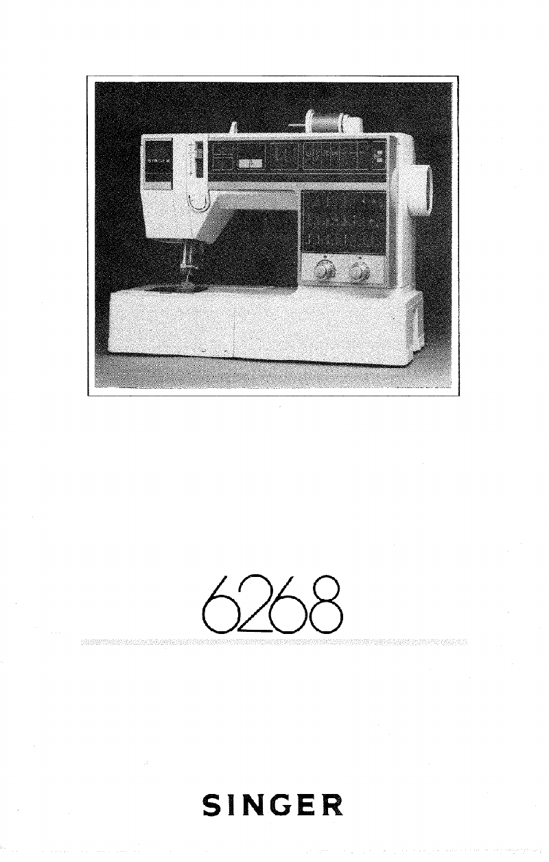 Singer 6268 Sewing Machine Manual PDF View/Download