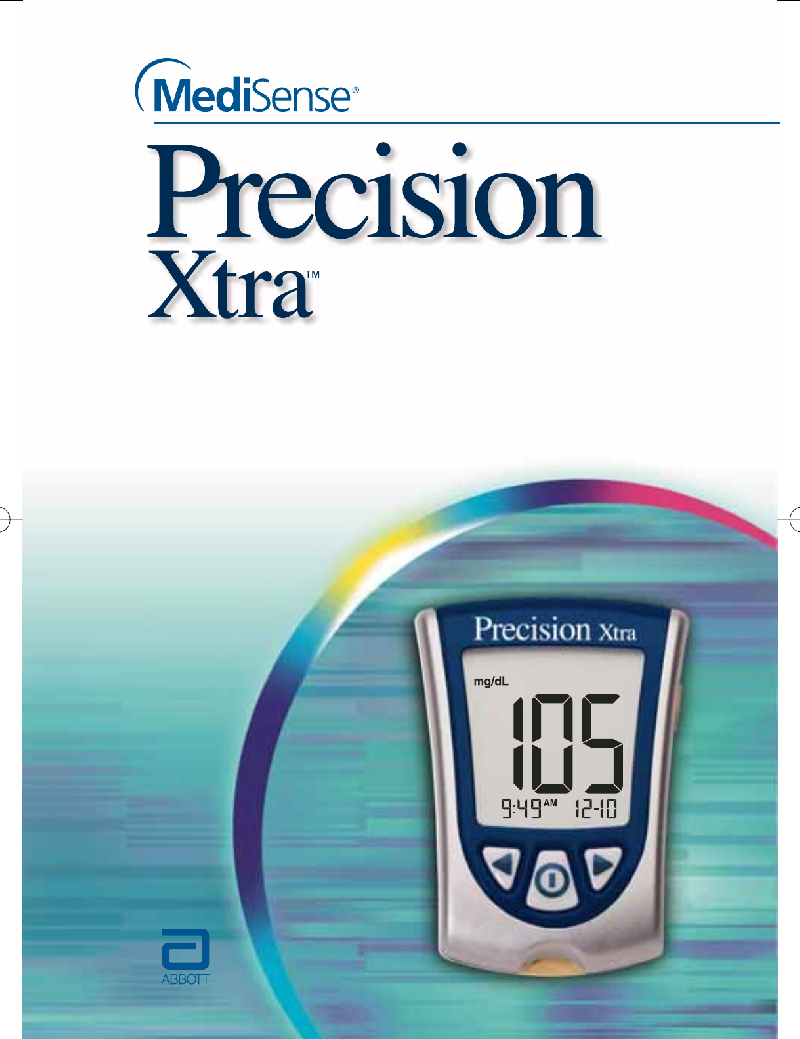 MediSense Precision Xtra Blood Glucose Meter Operation & user’s manual