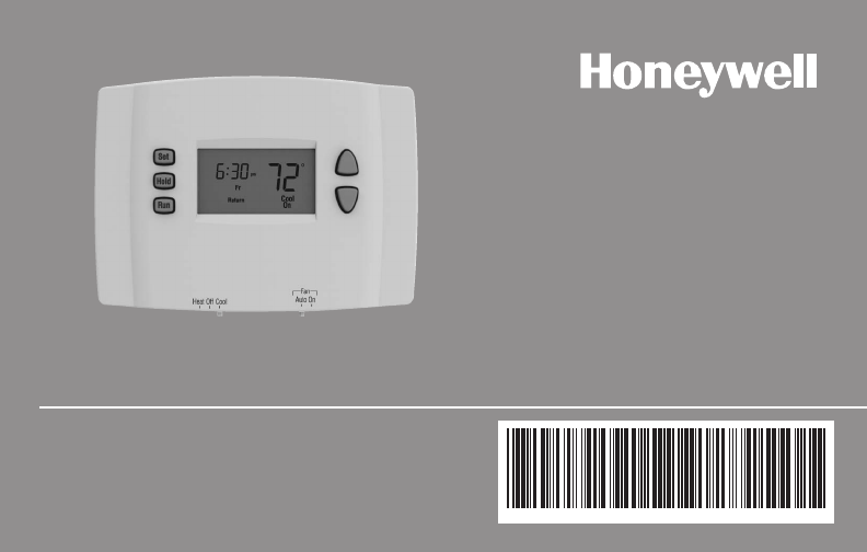 Honeywell RTH2410 Series Thermostat Operating manual PDF View/Download