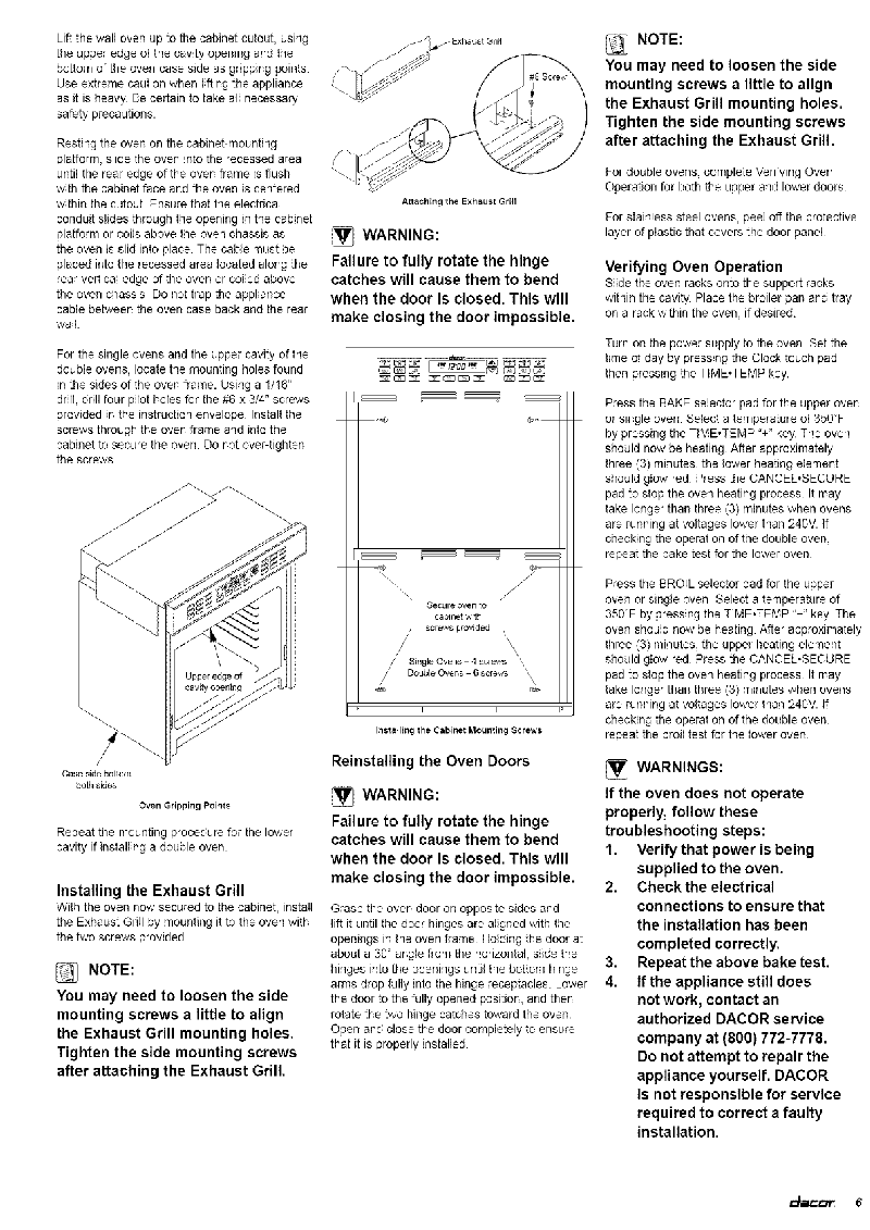 How To Start Dacor Oven at Krystal Adams blog