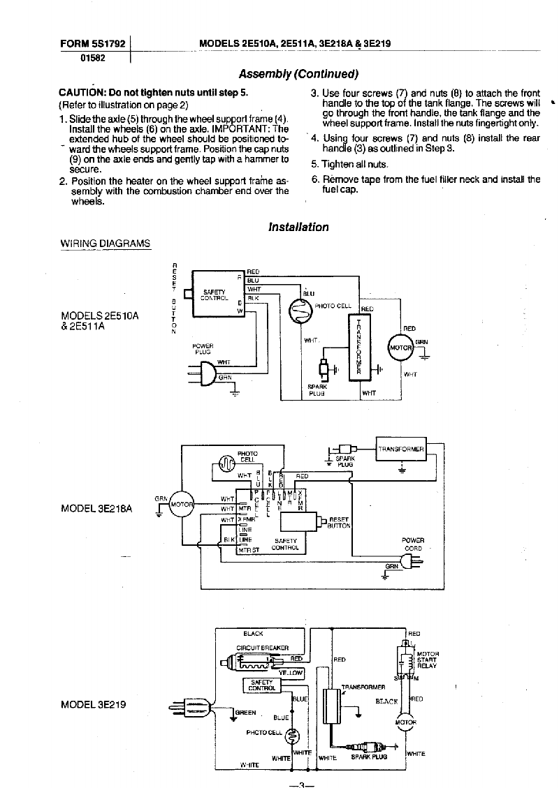 Dayton Heater Company Manuals