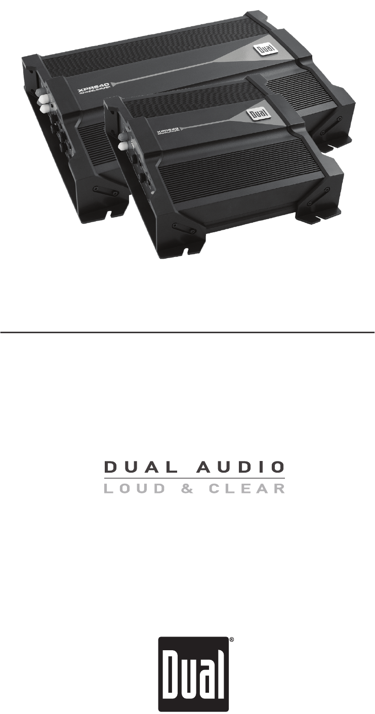 Dual XPR522 Amplifier Installation & owner's manual PDF View/Download