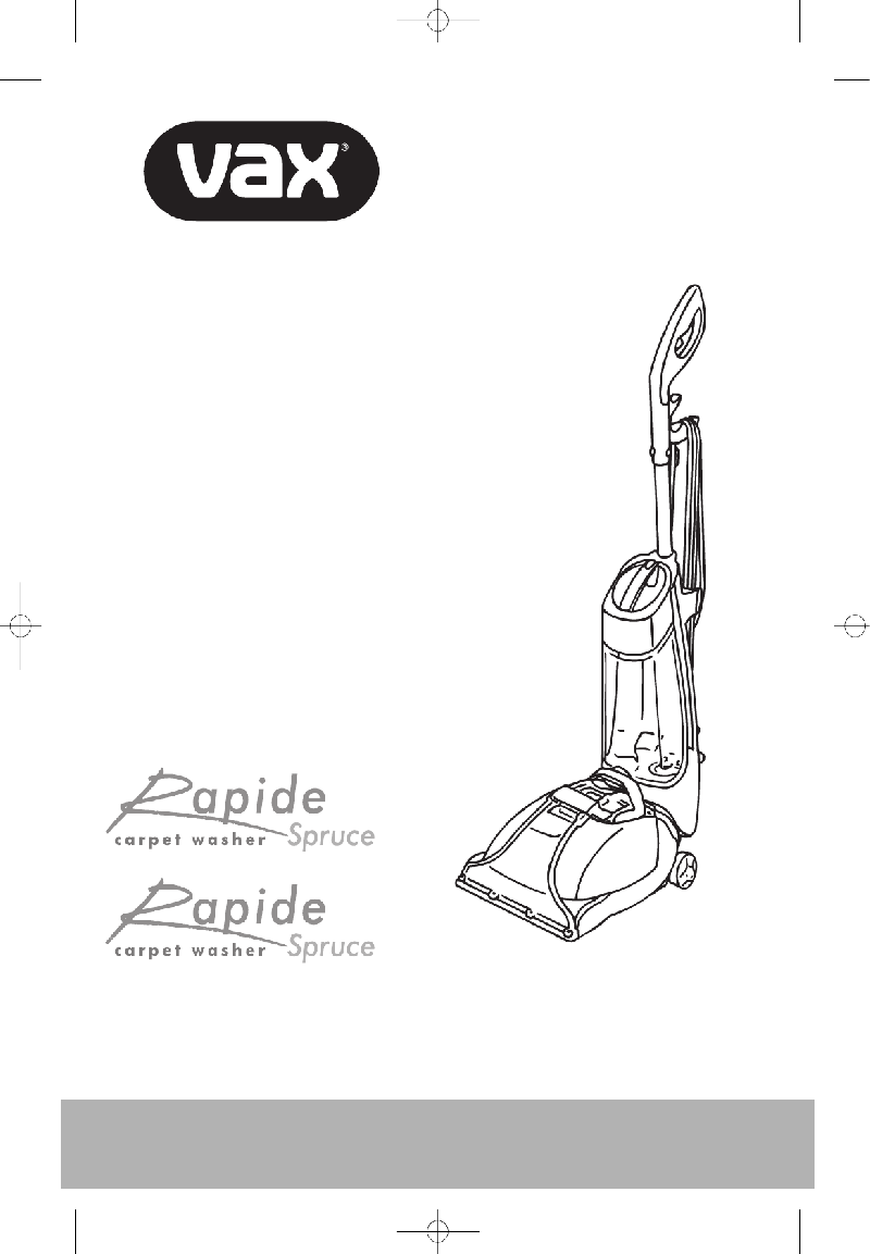 Vax V022 Vacuum Cleaner Instruction manual PDF View/Download