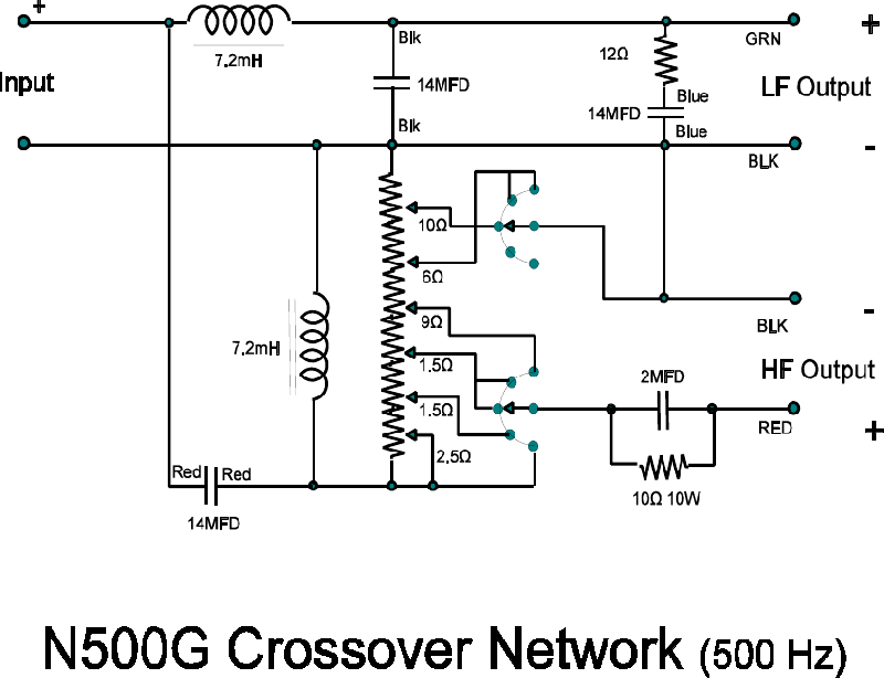 Altec Lansing N500G CROSSOVER NETWORK - SCHEMATIC Other Manual PDF View ...