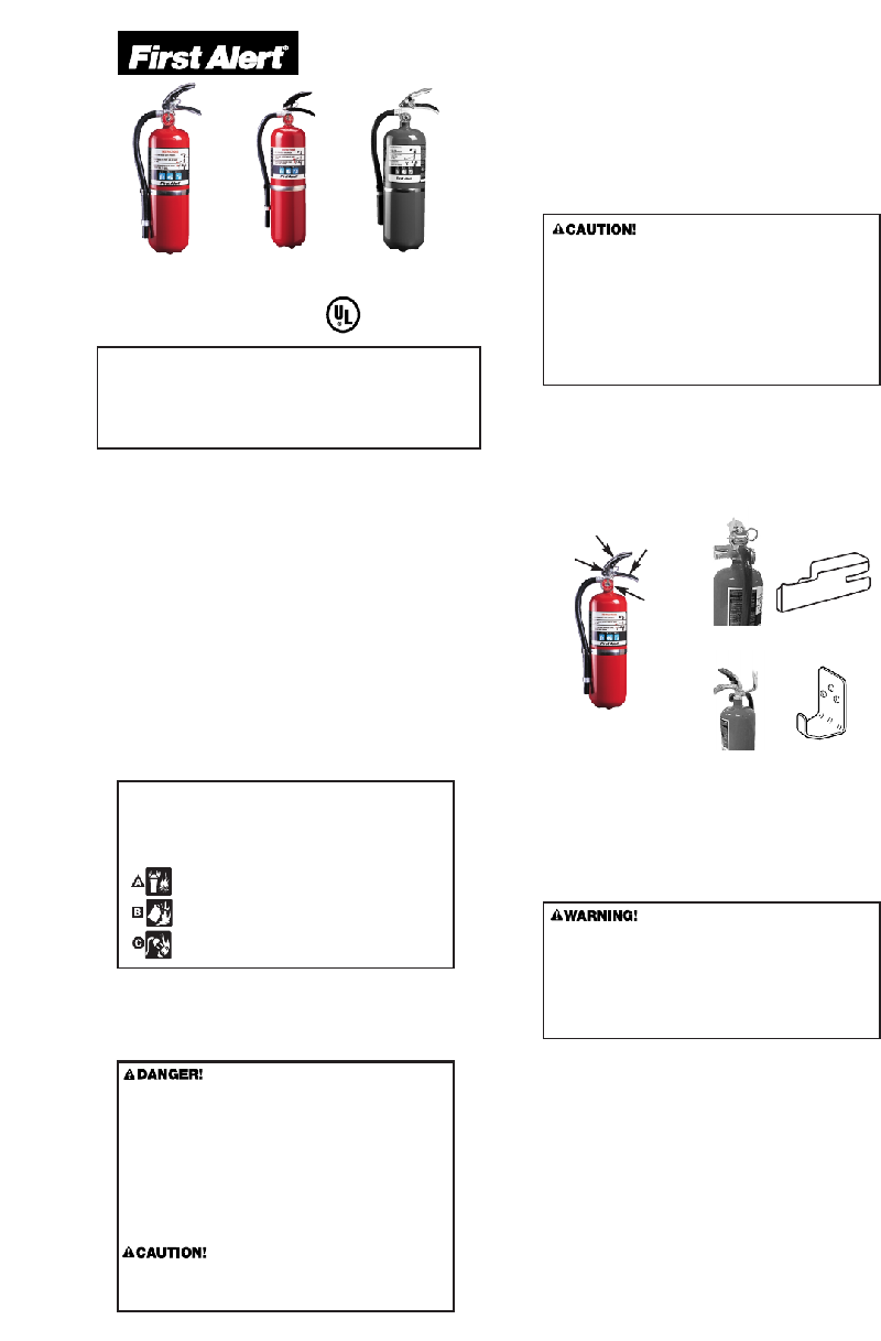 First Alert FE3A10 Fire Extinguisher Operation & user’s manual PDF View ...