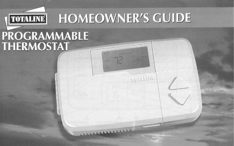 Old Totaline Thermostat Manual