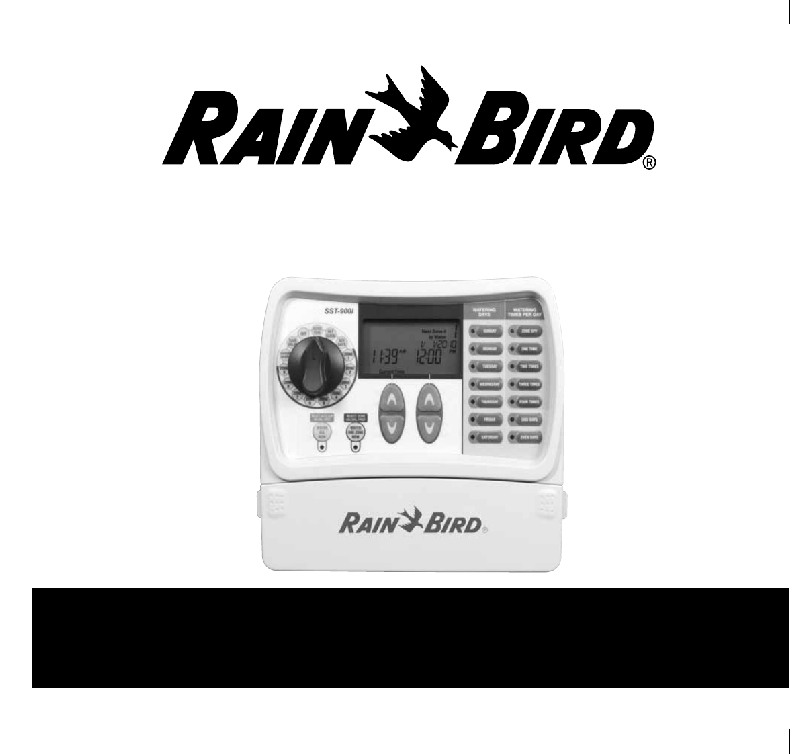 Rain Bird SST-900i Timer Operation manual PDF View/Download