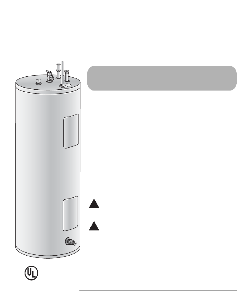 Rheem 30M06AAG Water Heater Use and care manual PDF View/Download