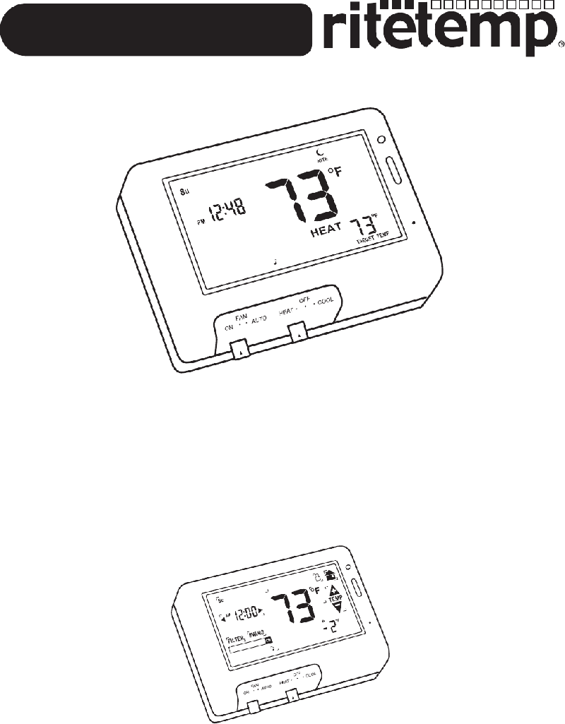 ritetemp 8030C Thermostat Install manual PDF View/Download