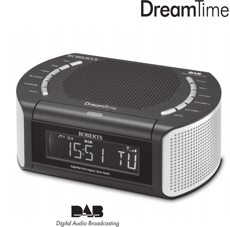 Roberts DreamTime Clock Radio Manual PDF View/Download