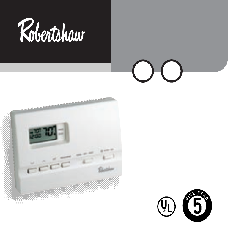 Robertshaw 9600 Thermostat Operation & user’s manual PDF View/Download