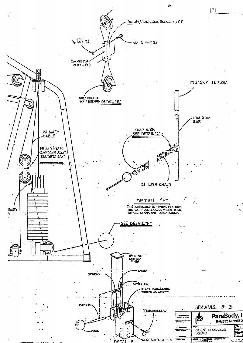 ParaBody ex 350 Home Gym Assembly instructions manual PDF View/Download