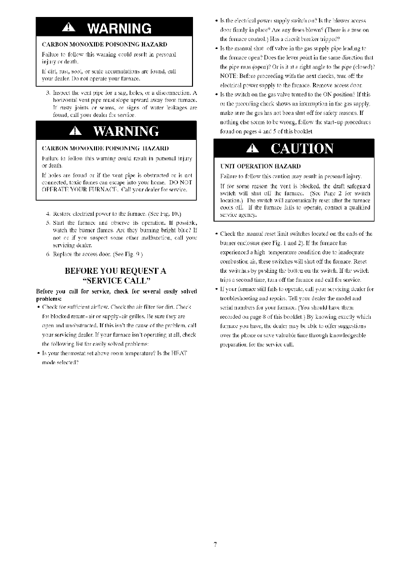 Payne PG8M Furnace Owner's manual PDF View/Download, Page # 7