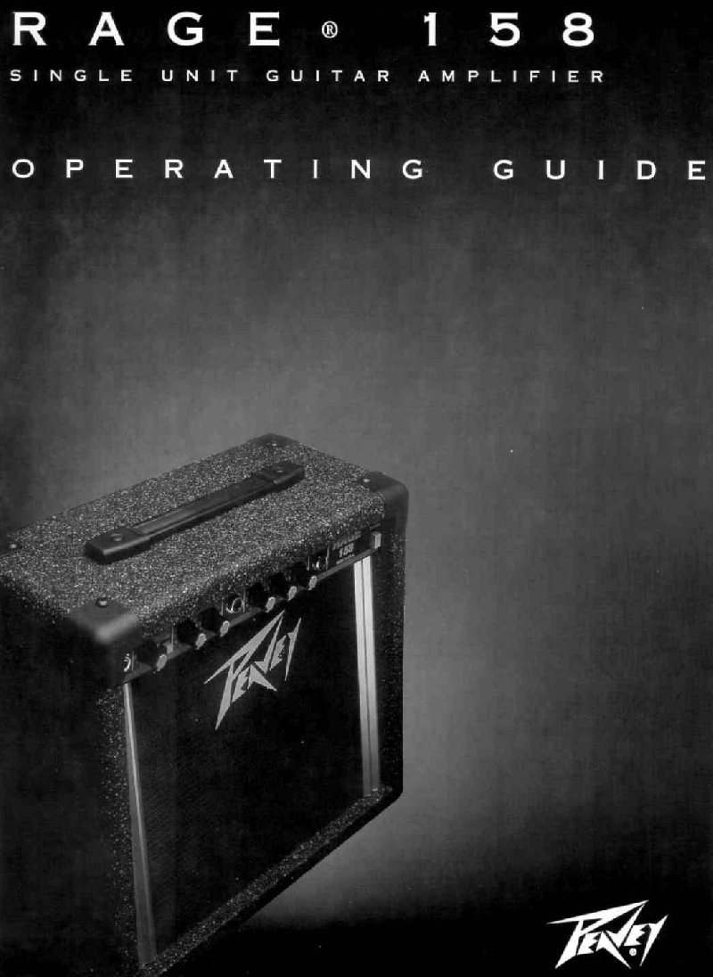 Peavey 158 Musical Instrument Amplifier Operating manual PDF View/Download