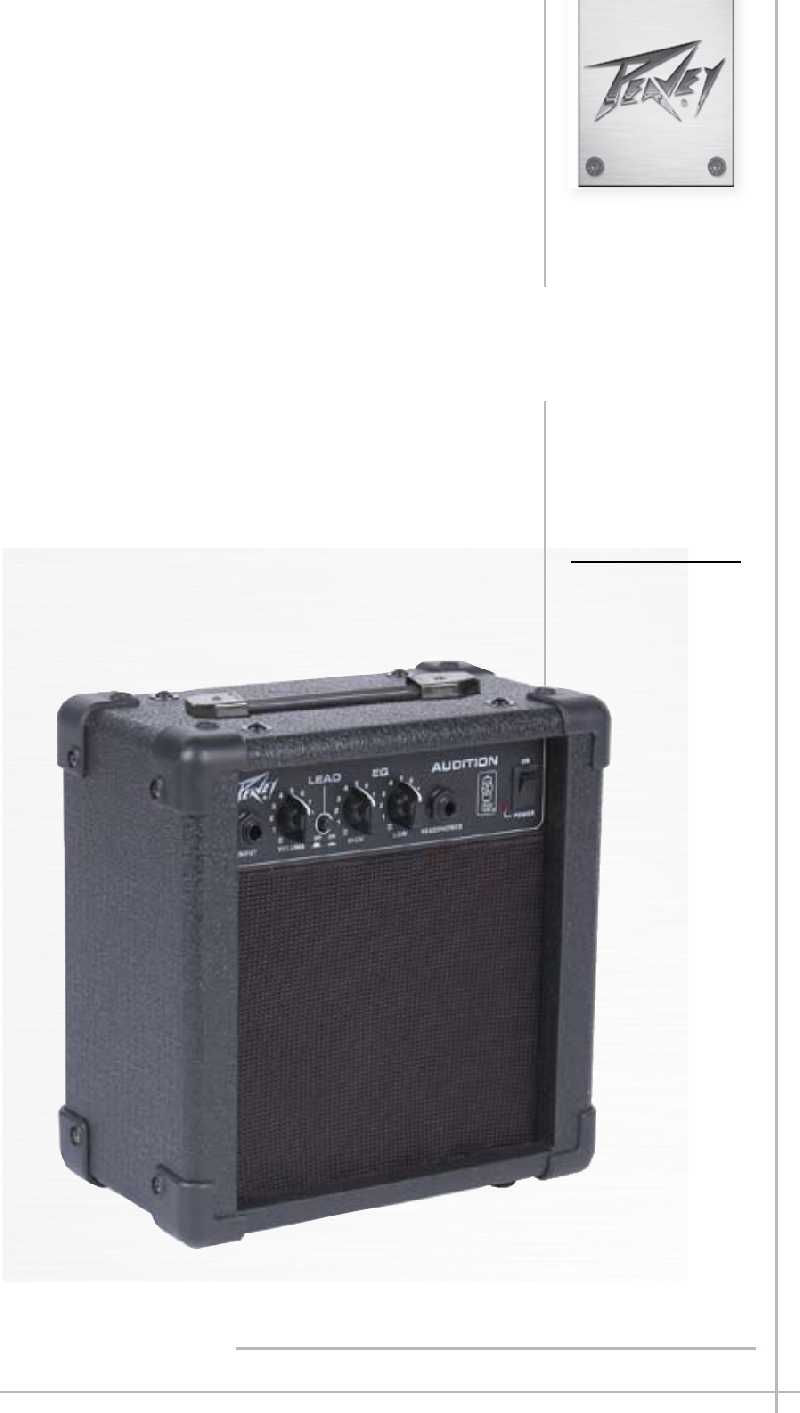 Peavey Audition 110 Speakers Operating manual PDF View/Download