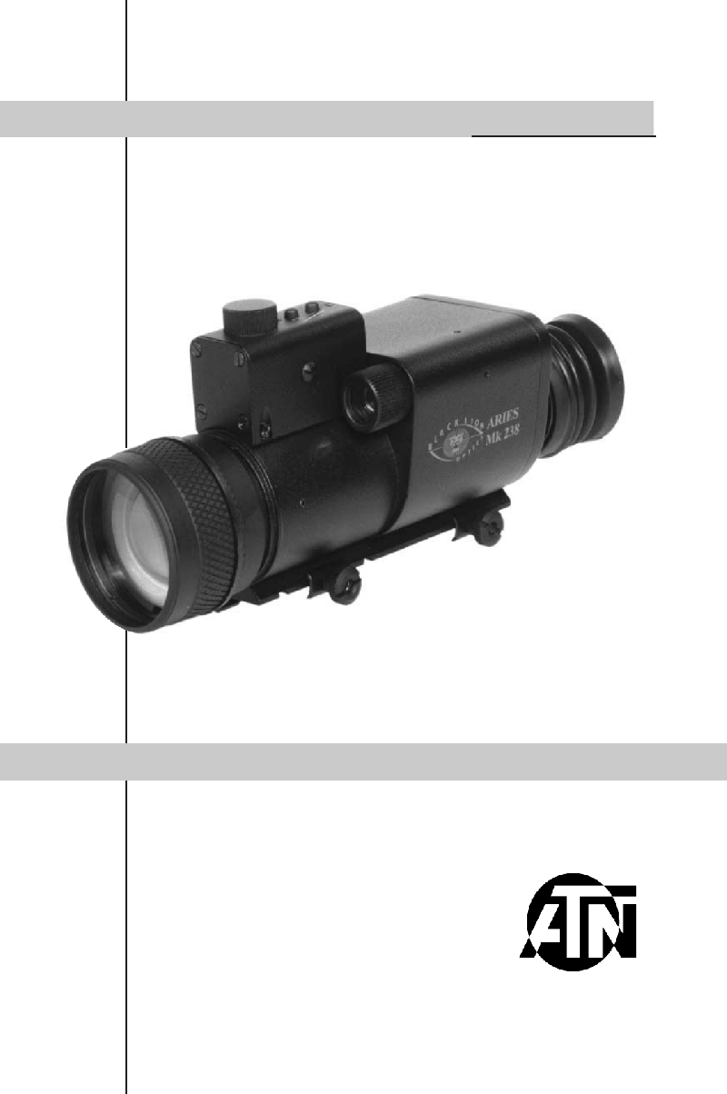 ATN Aries Mk208 Riflescope Operation & user’s manual PDF View/Download