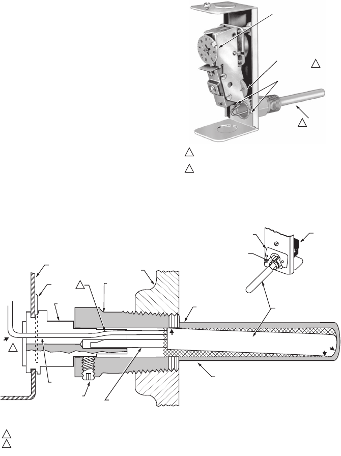 Honeywell Aquastat L4006A Thermostat Installation instructions manual