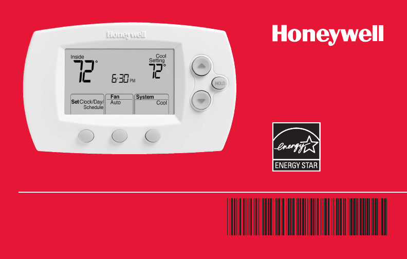 Honeywell FocusPRO TH6000 Series Thermostat Operating manual PDF View