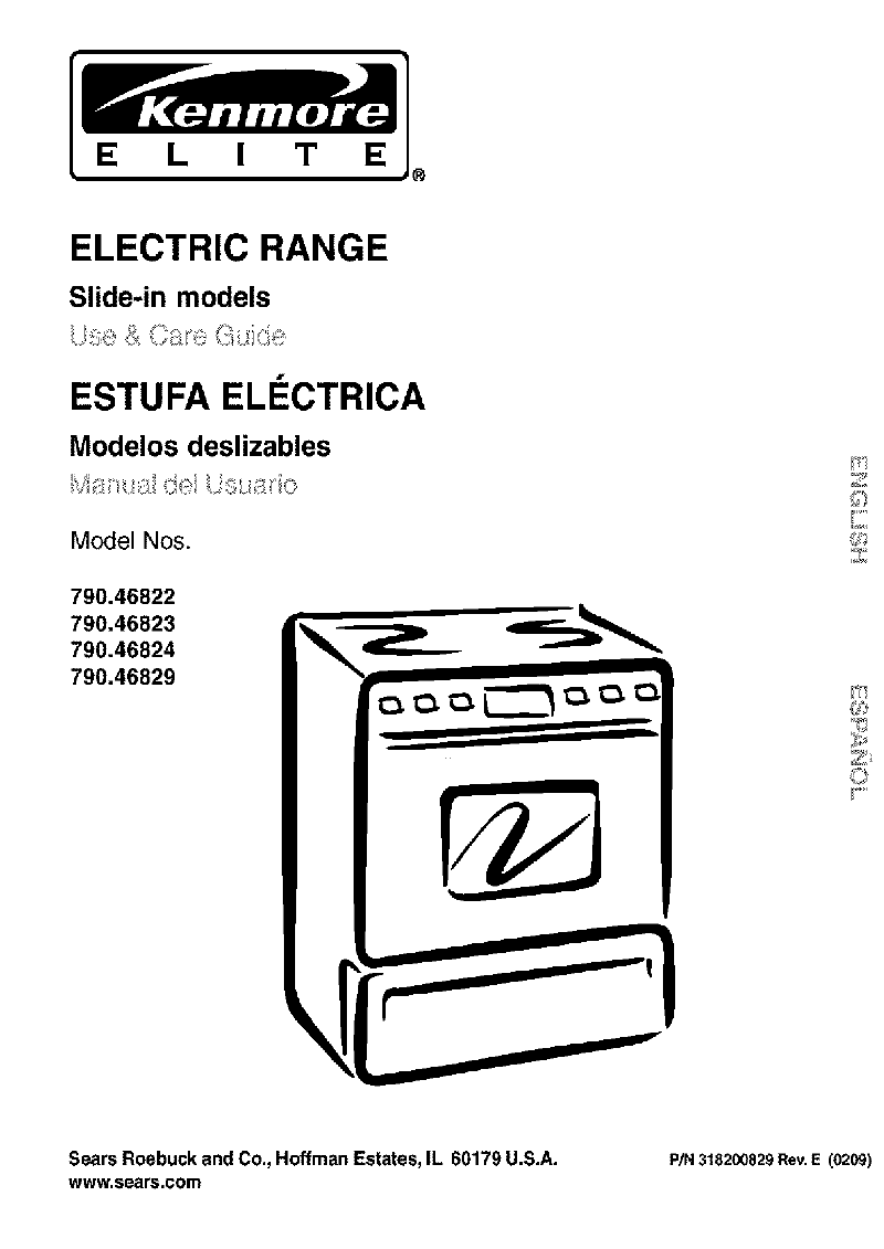 Kenmore 790.46822 Cooktop Use & care manual PDF View/Download