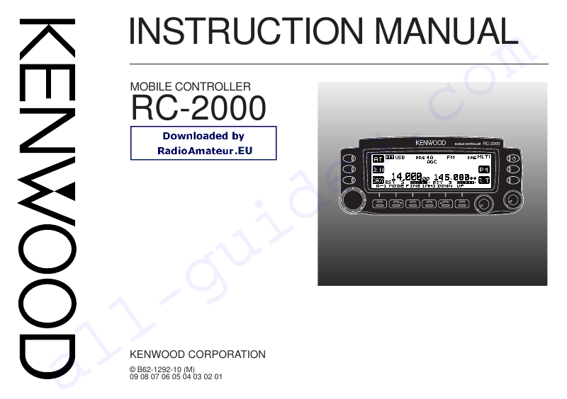 Kenwood TH-G71A Two-Way Radio Instruction manual PDF View/Download