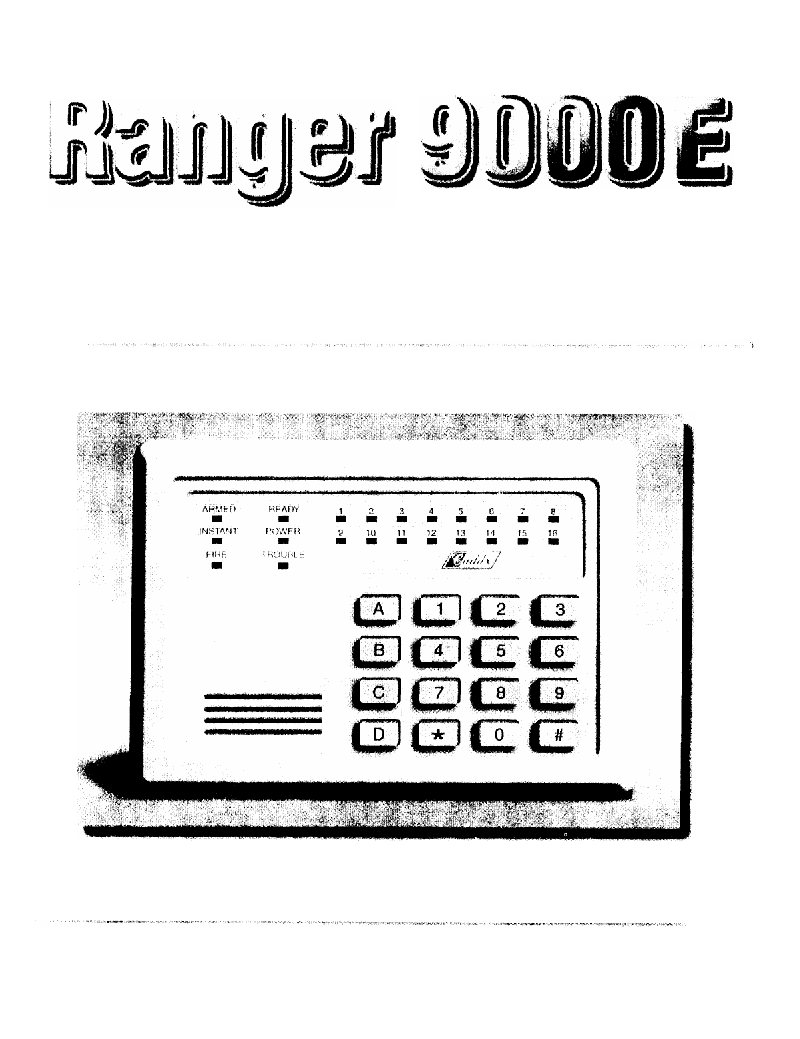 caddx ranger 7600 manual