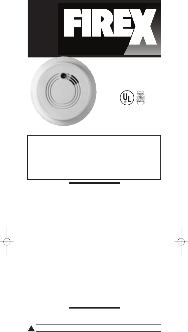 Firex FXW-R Smoke Alarm Instructions manual PDF View/Download