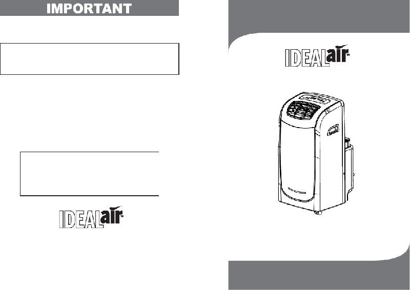 Ideal Air Portable Air Conditioner Air Conditioner Owner