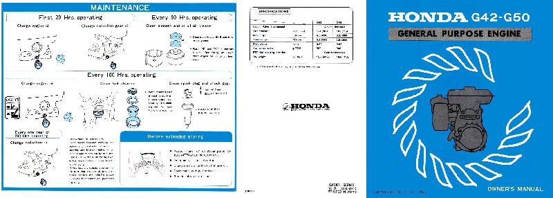 honda g50 engine manual