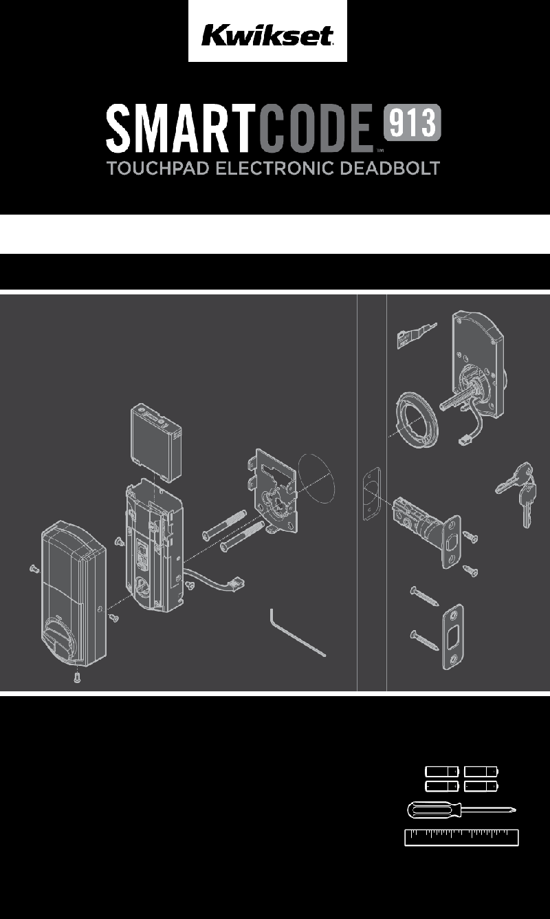 Kwikset SmartCode 913 Locks Installation manual PDF View/Download