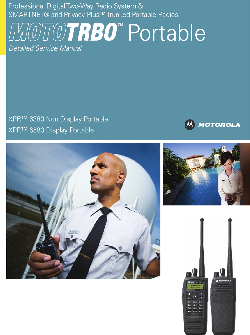 Motorola MOTOTRBO XPR 6380 Two-Way Radio Detailed service manual PDF