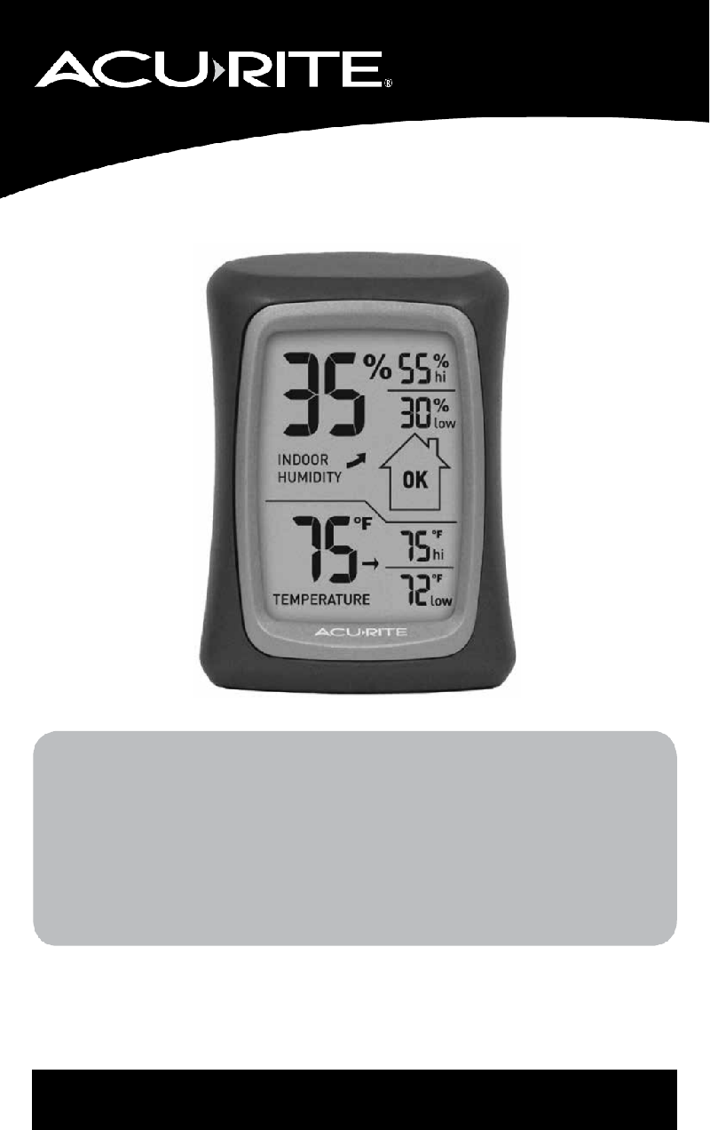 AcuRite 00325 Thermostat Instruction manual PDF View/Download