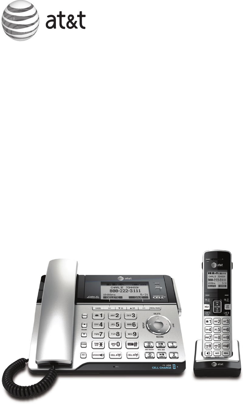 AT&T TL86103 Cordless Telephone Operation & user’s manual PDF View/Download