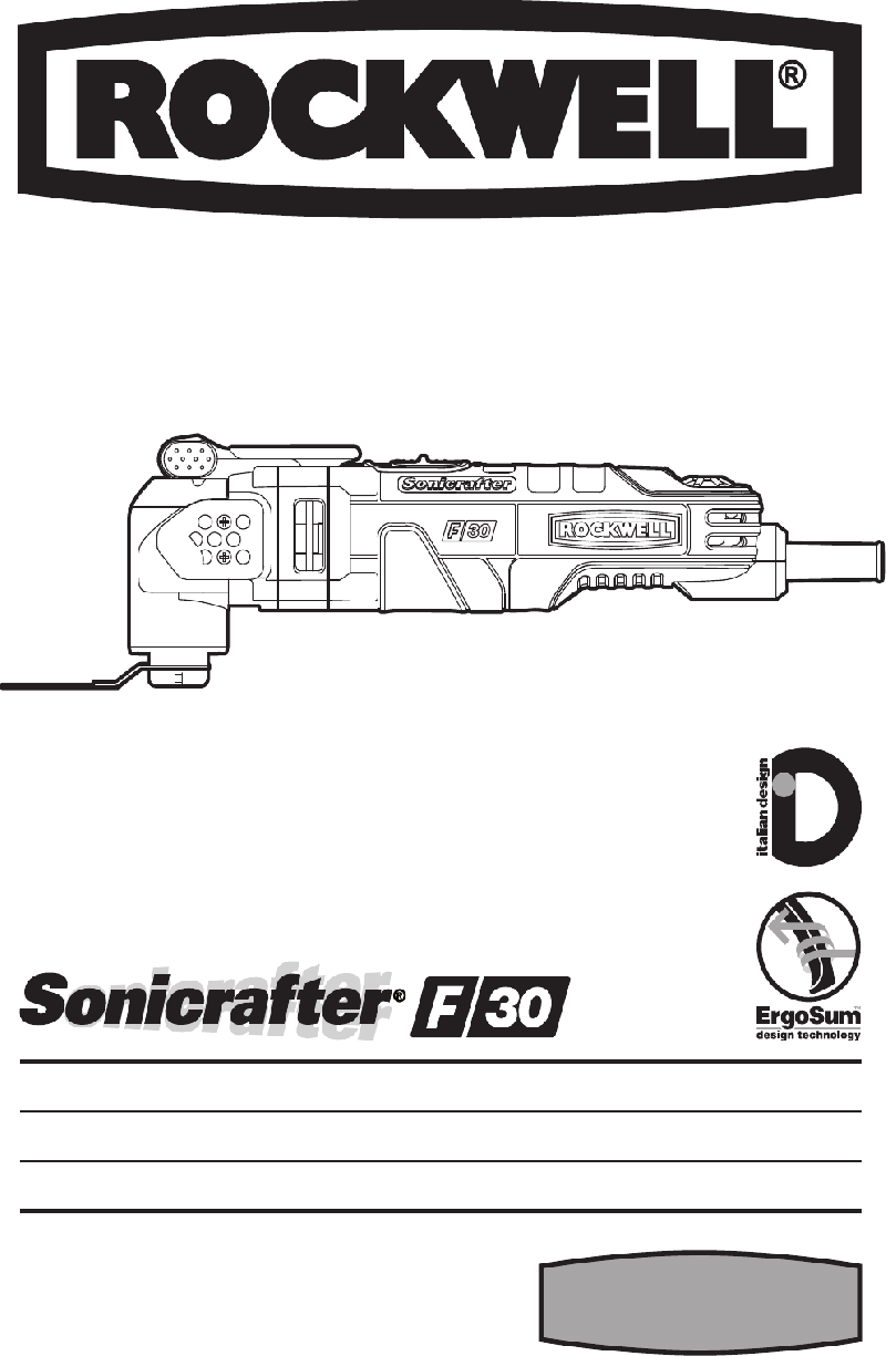 Rockwell RK5121K Power Tool Operation & user’s manual PDF View/Download