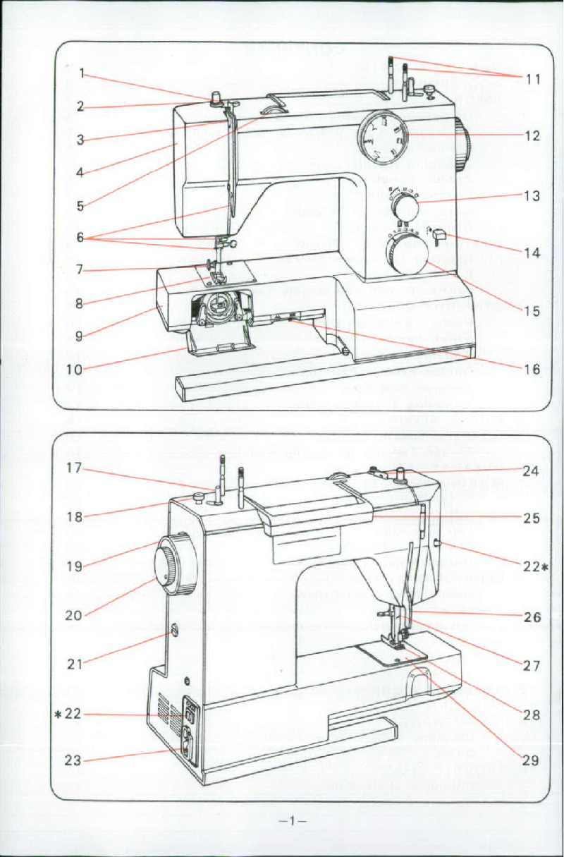 Toyota EC-1 Series Sewing Machine Instruction book PDF View/Download