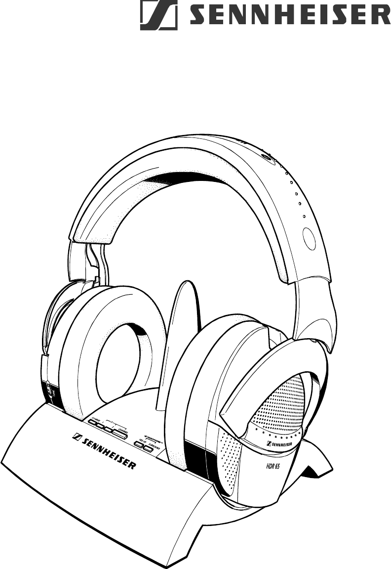 Sennheiser Hd 65 Tv Headphone Instruction Manual Pdf View Download