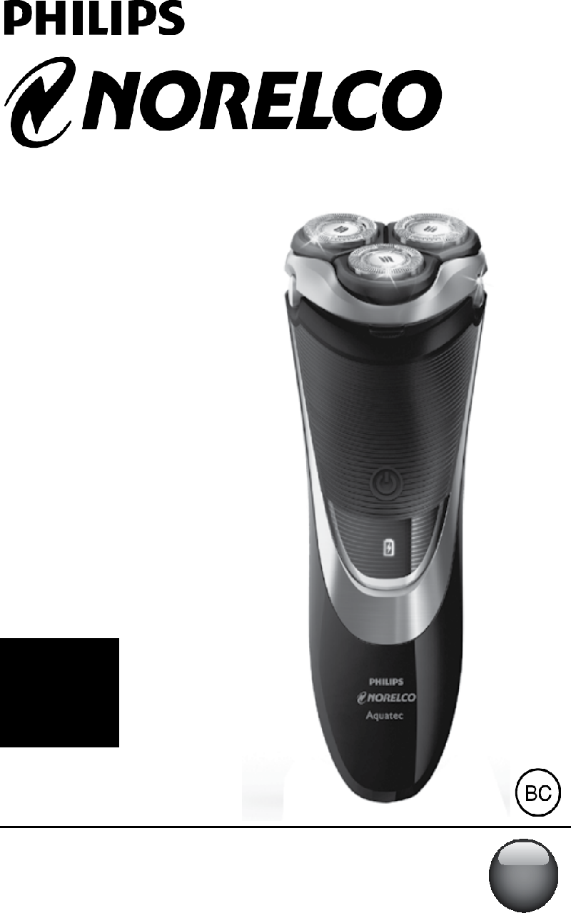 Philips AT810 Electric Shaver Operation & user’s manual PDF View/Download