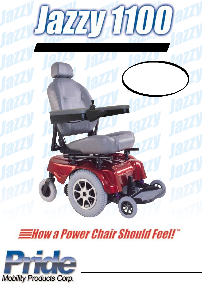 Pride Mobility Jazzy 1100 Wheelchair Owner's manual PDF View/Download