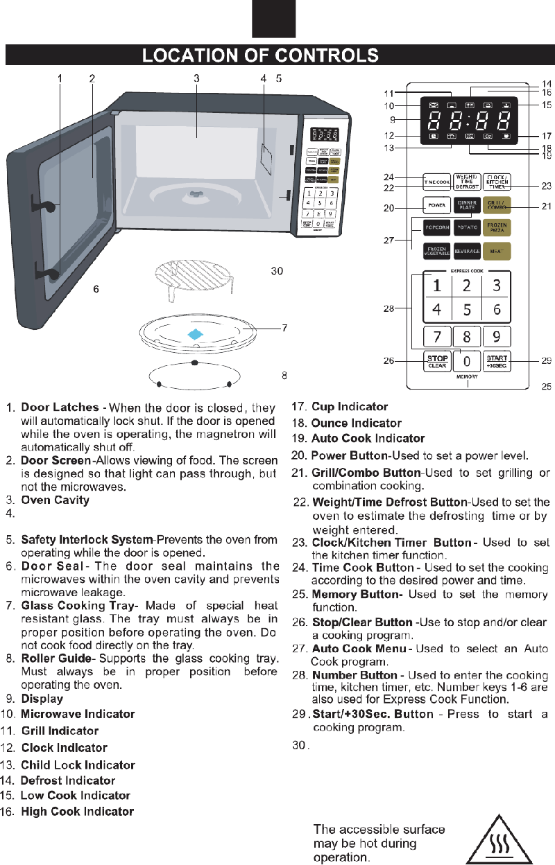 Emerson MWG9115SB Microwave Oven Owner's Manual PDF View/Download, Page # 8