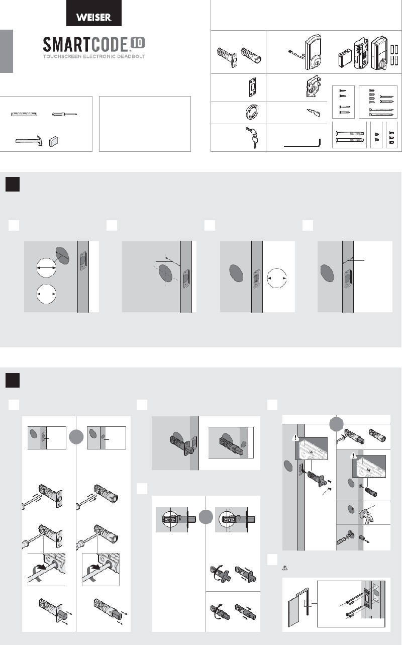 Weiser Smartcode 10 Door locks Installation and user manual PDF View ...